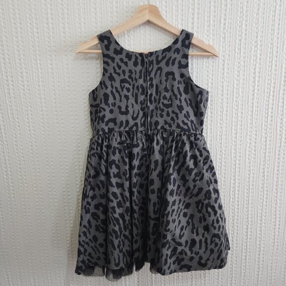 Harajuku Mini Girls Black and Gray Leopard Print Dress Size 14/16 - Picture 2 of 14
